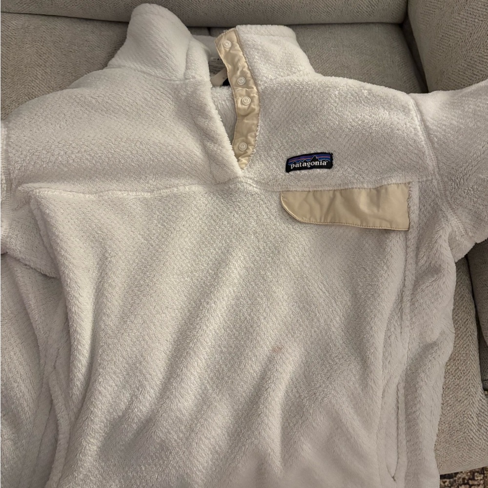 Patagonia White Teddy Jacket